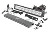 Rough Country 70776 20in LED Light Bar with Bumper Mount Kit Chrome Series w/ Amber DRL for 11-19 Jeep Grand Cherokee WK2