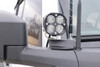 LoD Offroad BLM2103 Black Ops Single A-Pillar Base Light Mount in Black Texture for 21-25 Ford Bronco