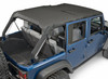 Rampage Products 94935 Combo Brief Topper in Black Diamond for 10-12 Jeep Wrangler Unlimited JK 4 Door