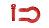 Overland Vehicle Systems 19010201 3/4" 4.75 Ton D-Ring Recovery Shackles in Black - Pair