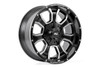 Rough Country 93209013 Series 93 Wheel 20x9 with 4.5in Backspace in Black with Machined Accents for 07-25 Jeep Wrangler JK, JL and Gladiator JT