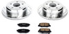 Power Stop K3090 Rear Z23 Evolution Sport Performance 1-Click Brake Kit for 07-18 Jeep Wrangler JK