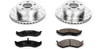 Power Stop K2119 Front Z23 Evolution Sport Performance 1-Click Brake Kit for 90-99 Jeep Cherokee XJ, Grand Cherokee ZJ, Wrangler YJ & TJ