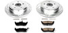Power Stop K2221 Rear Z23 Evolution Sport Performance 1-Click Brake Kit for 05-10 Jeep Commander XK & Grand Cherokee WK