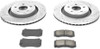 Power Stop K2924 Front Z23 Evolution Sport Performance 1-Click Brake Kit for 06-10 Jeep Grand Cherokee WK SRT8