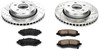 Power Stop K1631 Front Z23 Evolution Sport Performance 1-Click Brake Kit for 08-12 Jeep Liberty KK
