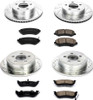 Power Stop K2162 Front & Rear Z23 Evolution Sport Performance 1-Click Brake Kit for 03-07 Jeep Liberty KJ