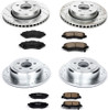 Power Stop K2832 Front & Rear Z23 Evolution Sport Performance 1-Click Brake Kit for 08-12 Jeep Liberty KK