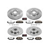 Power Stop Front & Rear Z36 Extreme Performance Truck & Tow Brake Kit for 14-16 Jeep Cherokee KL with Dual Piston Front Calipers