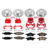 Power Stop Front & Rear Z23 Evolution Sport Performance 1-Click Brake Kit with Calipers for 99-02 Jeep Grand Cherokee WJ with Teves Calipers