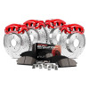 Power Stop Front & Rear Z23 Evolution Sport Performance 1-Click Brake Kit with Calipers for 05-10 Jeep Grand Cherokee WK & Commander XK