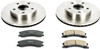 Power Stop KOE2149 Front Z16 Autospecialty Daily Driver OE Brake Kit for 99-04 Jeep Grand Cherokee WJ with Akebono Calipers