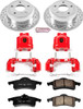 Power Stop Rear Z23 Evolution Sport Performance 1-Click Brake Kit with Powder Coated Calipers for 99-04 Jeep Grand Cherokee WJ