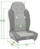 PRP Seats A3101-50 Enduro Elite Reclining Front Seats Driver Side in Black