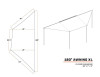 Tuff Stuff Overland 180 Degree XL Awning for Driver or Passenger Side
