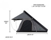 Overland Vehicle Systems 18099901 Mamba III Hard Shell Roof Top Tent