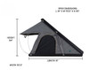 Overland Vehicle Systems 18099901 Mamba III Hard Shell Roof Top Tent