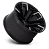 Fuel Offroad Wheels Rebar D849 Gloss Black Milled 22x12 -44mm Offset 5x127 (5x5) | Fits Jeep Wrangler 07-Present and Jeep Gladiator