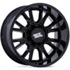 Moto Metal Wheels MO810 Legacy Gloss Black 22x9 1mm Offset 5x127 (5x5),5x139.7 (5x5.5) | Fits Jeep Wrangler 07-Present and Jeep Gladiator