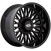 Moto Metal Wheels Stinger MO809 Gloss Black 20x10 -18mm Offset 5x127 (5x5),5x139.7 (5x5.5) | Fits Jeep Wrangler 07-Up and Jeep Gladiator