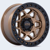 KMC Wheels Torx KM553 Matte Bronze With Gloss Black Lip 17x8.5 0mm Offset 5x127 (5x5) | Fits Jeep Wrangler 07-Up and Jeep Gladiator