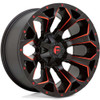 Fuel Offroad Wheels Assault D787 Matte Black Red Milled 18x9 -12mm Offset 5x114.3 (5x4.5),5x127 (5x5)