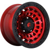 Fuel Offroad Wheels Zephyr D632 Candy Red w/ Matte Black Ring 17x9 -12mm Offset 5x127 (5x5) | Fits Jeep Wrangler 07-Up and Jeep Gladiator