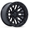 Fuel Offroad Wheels Rail FC890 Matte Black Gloss Black Lip 17x9 1mm Offset 5x127 (5x5) | Fits Jeep Wrangler 07-Up and Jeep Gladiator