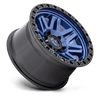 Fuel Offroad Wheels Syndicate D813 Dark Blue with Black Ring 17x9 1mm Offset 5x127 (5x5) | Fits Jeep Wrangler 07-Up and Jeep Gladiator