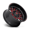 Fuel Offroad Wheels Stroke D612 Gloss Black Milled w/ Red Accents 22x10 10mm Offset 6x135,6x139.7 (6x5.5)