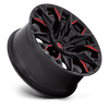 Fuel Offroad Wheels Flame 15 D823 Gloss Black Milled Red Tint 20x9 1mm Offset 6x139.7 (6x5.5)