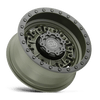 Black Rhino Wheels Abrams Olive Drab Green 17x9.5 -18mm Offset 5x127 (5x5) | Fits Jeep Wrangler 07-Up and Jeep Gladiator