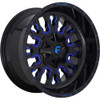 Fuel Offroad Wheels Stroke D645 Gloss Black w/ Candy Blue Accents 20x9 19mm Offset 6x120,6x139.7 (6x5.5)