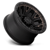 Fuel Offroad Wheels Traction D824 Matte Black With Double Dark Tint 17x9 1mm Offset 5x127 (5x5) | Fits Jeep Wrangler 07-Up and Jeep Gladiator