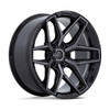 Fuel Offroad Wheels Flux FC854 Gloss Black Brushed Face With Gray Tint 22x10 -18mm Offset 6x139.7 (6x5.5)