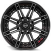 4Play Wheels 4P08 Brushed Black 22x12 -44mm Offset 5x127 (5x5) | Fits Jeep Wrangler 07-Present and Jeep Gladiator 4Play Wheels 4P08 Brushed Black 22x12 -44mm Offset 5x127 (5x5) | Fits Jeep Wrangler 07-Present and Jeep Gladiator
