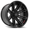 4Play Wheels 4P08 Brushed Black 22x12 -44mm Offset 5x127 (5x5) | Fits Jeep Wrangler 07-Present and Jeep Gladiator 4Play Wheels 4P08 Brushed Black 22x12 -44mm Offset 5x127 (5x5) | Fits Jeep Wrangler 07-Present and Jeep Gladiator