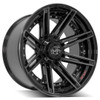 4Play Wheels 4P08 Brushed Black 22x12 -44mm Offset 5x127 (5x5) | Fits Jeep Wrangler 07-Present and Jeep Gladiator 4Play Wheels 4P08 Brushed Black 22x12 -44mm Offset 5x127 (5x5) | Fits Jeep Wrangler 07-Present and Jeep Gladiator