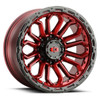 Vision Wheels Korupt 405 Gloss Red Gloss Black Lip 16x8 0mm Offset 5x127 (5x5) | Fits Jeep Wrangler 07-Present and Jeep Gladiator Vision Wheels Korupt 405 Gloss Red Gloss Black Lip 16x8 0mm Offset 5x127 (5x5) | Fits Jeep Wrangler 07-Present and Jeep Gladiator