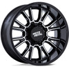Moto Metal Wheels Legacy MO810 Gloss Black Machined 20x10 -18mm Offset 5x127 (5x5),5x139.7 (5x5.5) | Fits Jeep Wrangler 07-Present and Jeep Gladiator