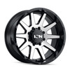 ION Alloy Wheels 143 Gloss Black with Machined Face 20x9 0mm Offset 5x127 (5x5) | Fits Jeep Wrangler 07-Present and Jeep Gladiator