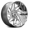 KG1 Forged Wheels Yaz KF009 Polished 28x16 -101mm Offset 5x127 (5x5) | Fits Jeep Wrangler 07-Present and Jeep Gladiator