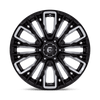 Fuel Offroad Wheels Rebar D849 Gloss Black Milled 20x9 1mm Offset 6x135