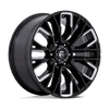 Fuel Offroad Wheels Rebar D849 Gloss Black Milled 20x9 1mm Offset 6x135