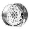 Fuel Forged Wheels FF111 Polished 22x10 -25mm Offset 5x127 (5x5) | Fits Jeep Wrangler 07-Present and Jeep Gladiator