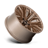 Fuel Offroad Wheels Rebar D850 Platinum Bronze Milled 17x9 1mm Offset 6x120