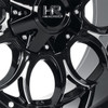 Hardrock Offroad Wheels Horseshoe H713 Gloss Black Milled 22x10 -25mm Offset 5x127 (5x5),5x139.7 (5x5.5) | Fits Jeep Wrangler 07-Present and Jeep Gladiator