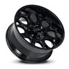 Hardrock Offroad Wheels Horseshoe H713 Gloss Black 20x10 -19mm Offset 5x127 (5x5),5x139.7 (5x5.5) | Fits Jeep Wrangler 07-Present and Jeep Gladiator