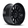 Hardrock Offroad Wheels Bomber H714 Gloss Black 20x9 0mm Offset 5x127 (5x5),5x139.7 (5x5.5) | Fits Jeep Wrangler 07-Present and Jeep Gladiator