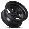 Lock Offroad Wheels Olympus Matte Black With Matte Black Ring 18x9 1mm Offset 5x127 (5x5)| Fits Jeep Wrangler 07-Up and Jeep Gladiator